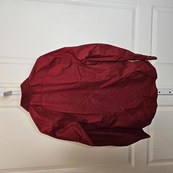 Express Fitted Red Button-Down Shirt - Size M - Picture 2 of 4